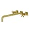 Kingston Brass KS6047BX Wall Mount Tub Faucet, Brushed Brass KS6047BX - alternate 1